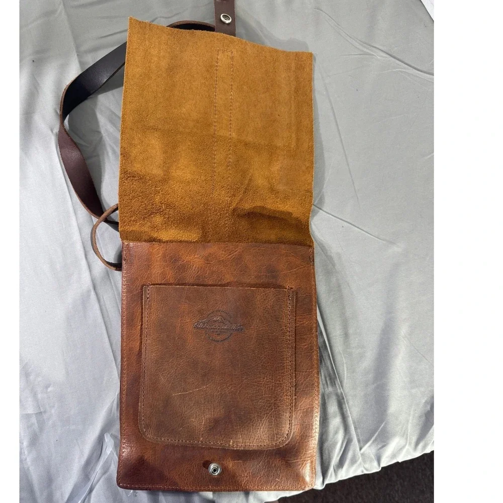 Stickman Leather Tahoma Mail Bag Brown Buffalo Nickel Crossbody PNW Handcrafted